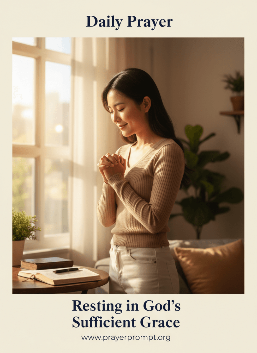 Daily Prayer for April 28, 2026: Resting in God's Sufficient Grace 3 Resting in God's Sufficient Grace | Save and Pin this Prayer