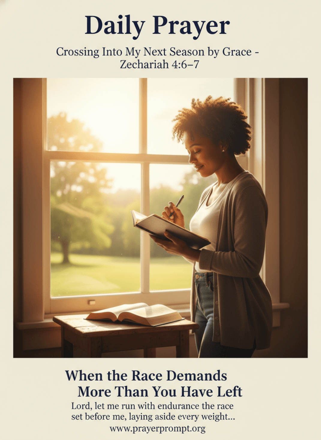 When the Race Demands More Than You Have Left | Save and Pin this Prayer