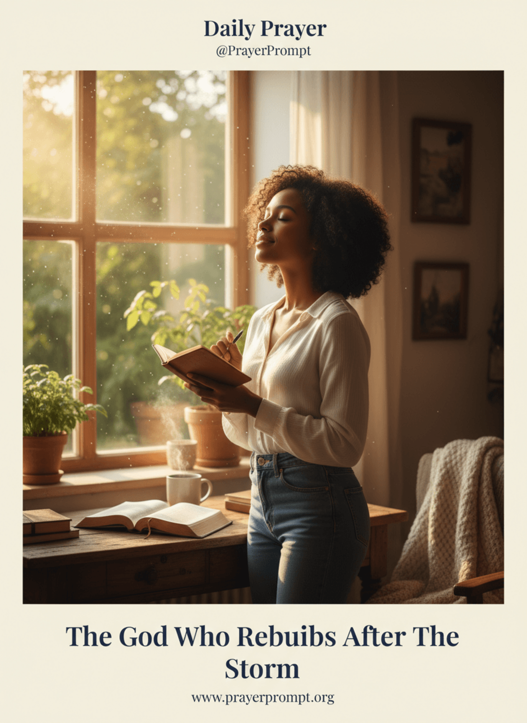 The God Who Rebuilds After the Storm | Save and Pin this Prayer