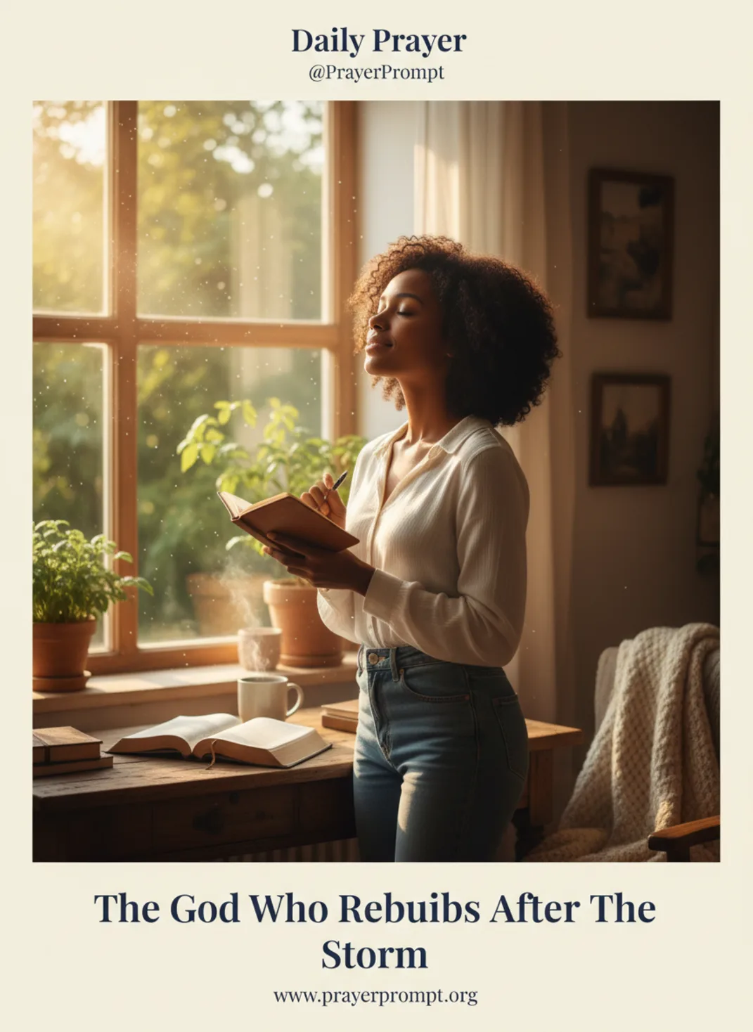 The God Who Rebuilds After the Storm | Save and Pin this Prayer