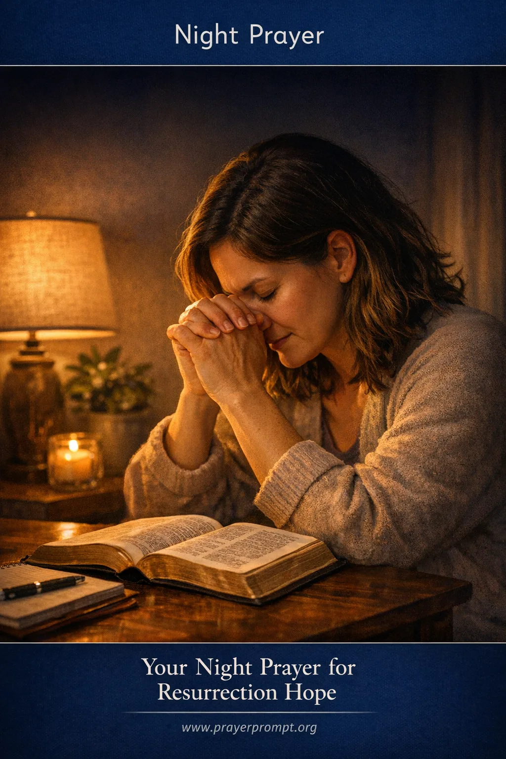 Your Night Prayer for Resurrection Hope | Save and Pin this Prayer