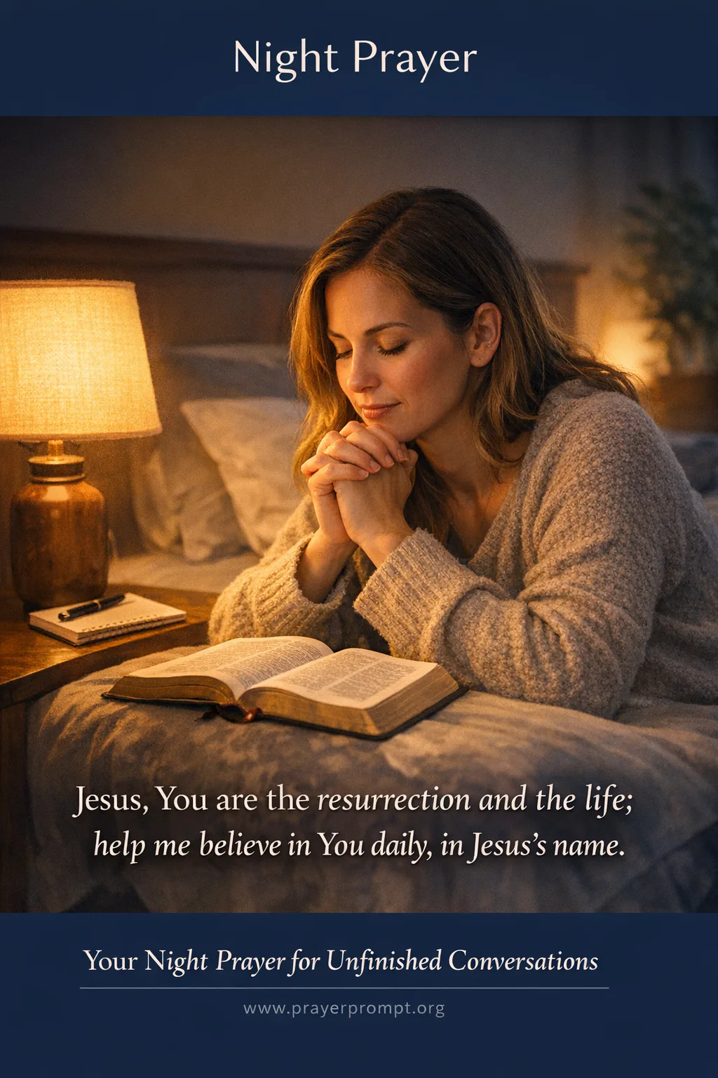 Your Night Prayer for Unfinished Conversations | Save and Pin this Prayer