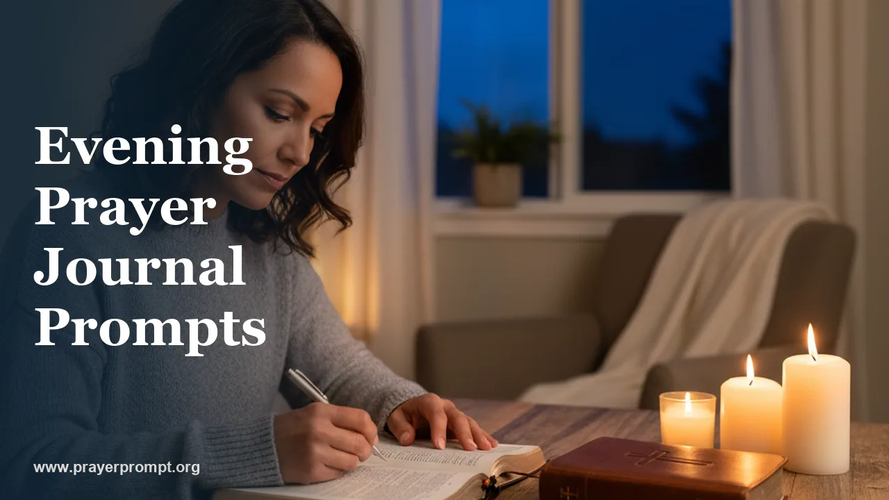 Evening Prayer Journal Prompts