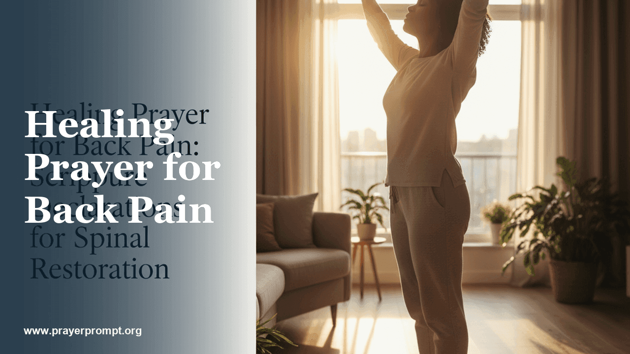 Healing Prayer for Back Pain: Scripture Declarations for Spinal Restoration