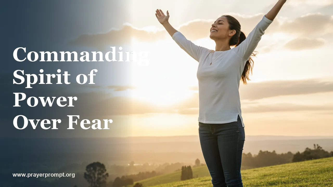 Healing Prayer for Fear and Phobias: Commanding Spirit of Power