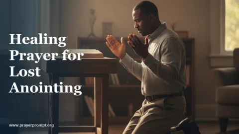 Healing Prayer for Lost Anointing: Restoring Your Calling and Fire