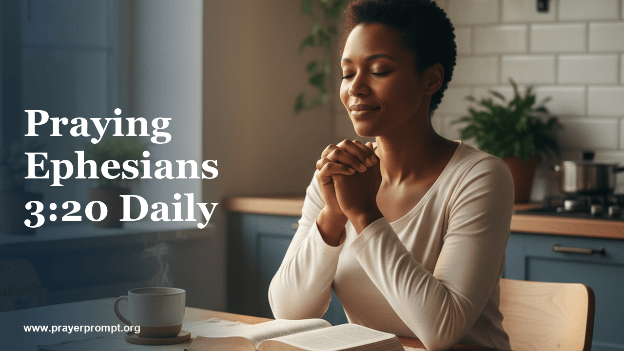 Praying Ephesians 3:20 Daily 1 Praying Ephesians 3:20 Daily