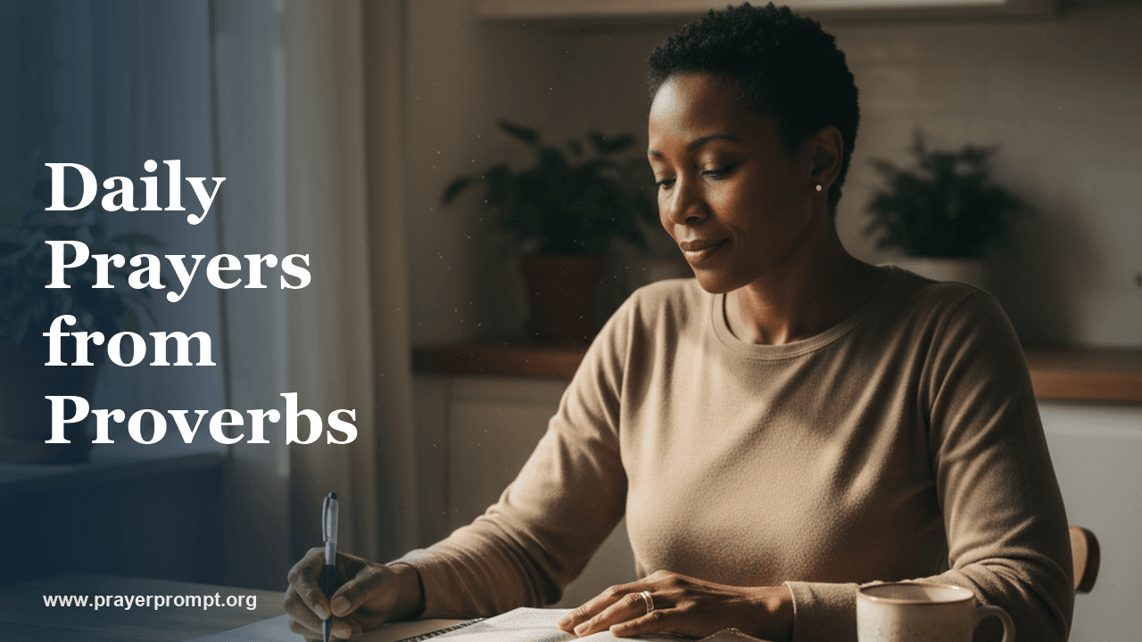 Daily Prayers from the Book of Proverbs 1 Daily Prayers from the Book of Proverbs