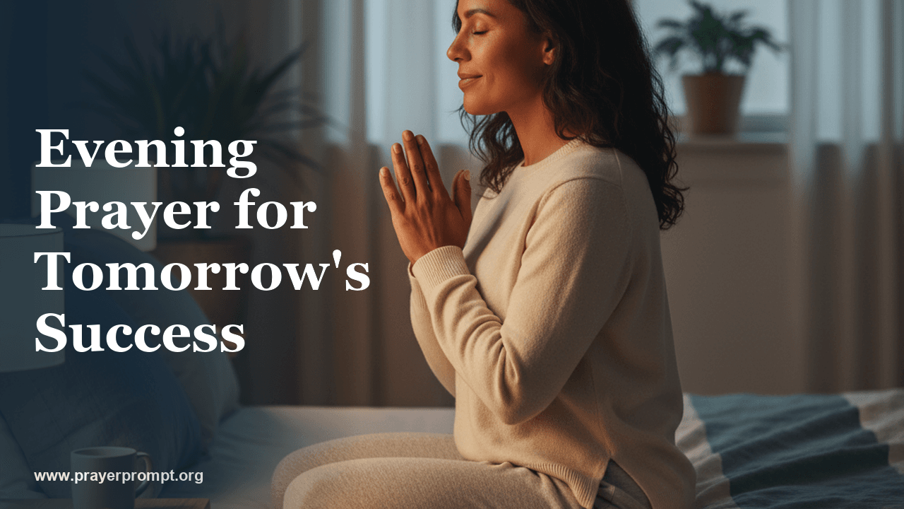 Evening Prayer for Tomorrow’s Success