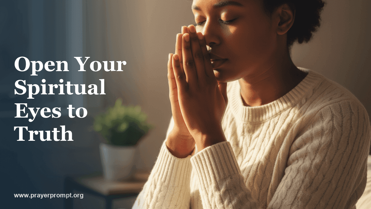 Healing Prayer for Spiritual Blindness: Opening Eyes to Truth