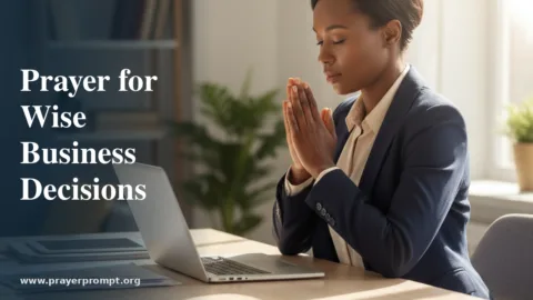 Prayer for Wise Business Decisions