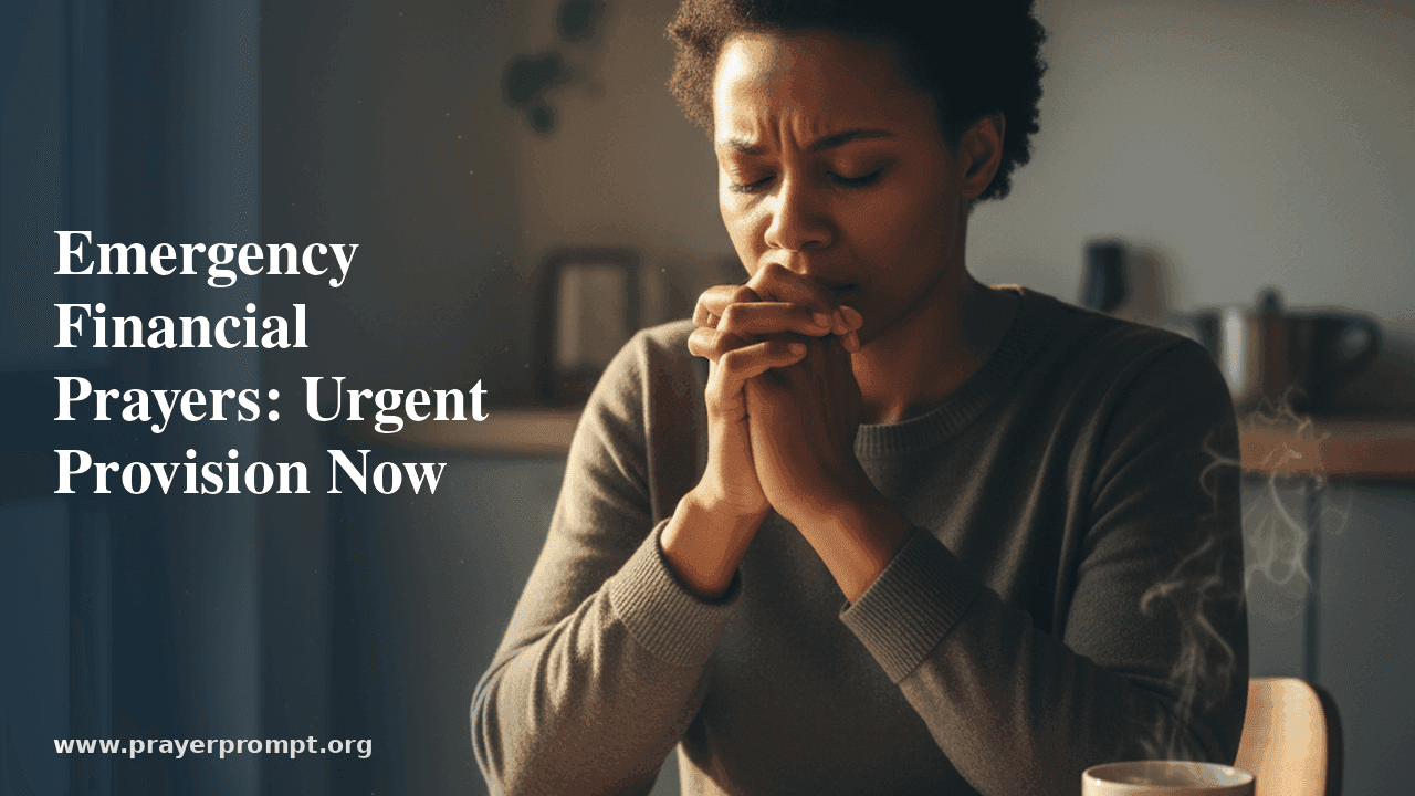 Emergency Financial Prayers: Urgent Provision Right Now 1 Emergency Financial Prayers: Urgent Provision Right Now