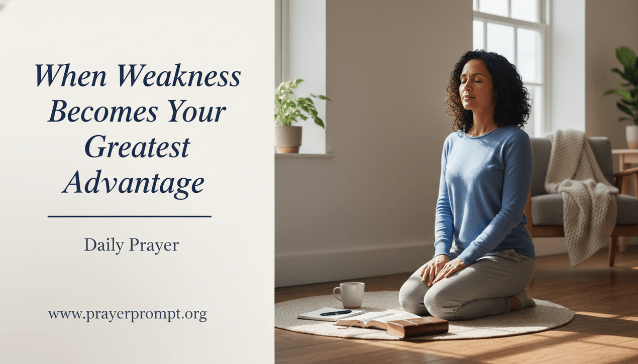 Daily Prayer for May 4, 2026: Strength Perfected in Weakness