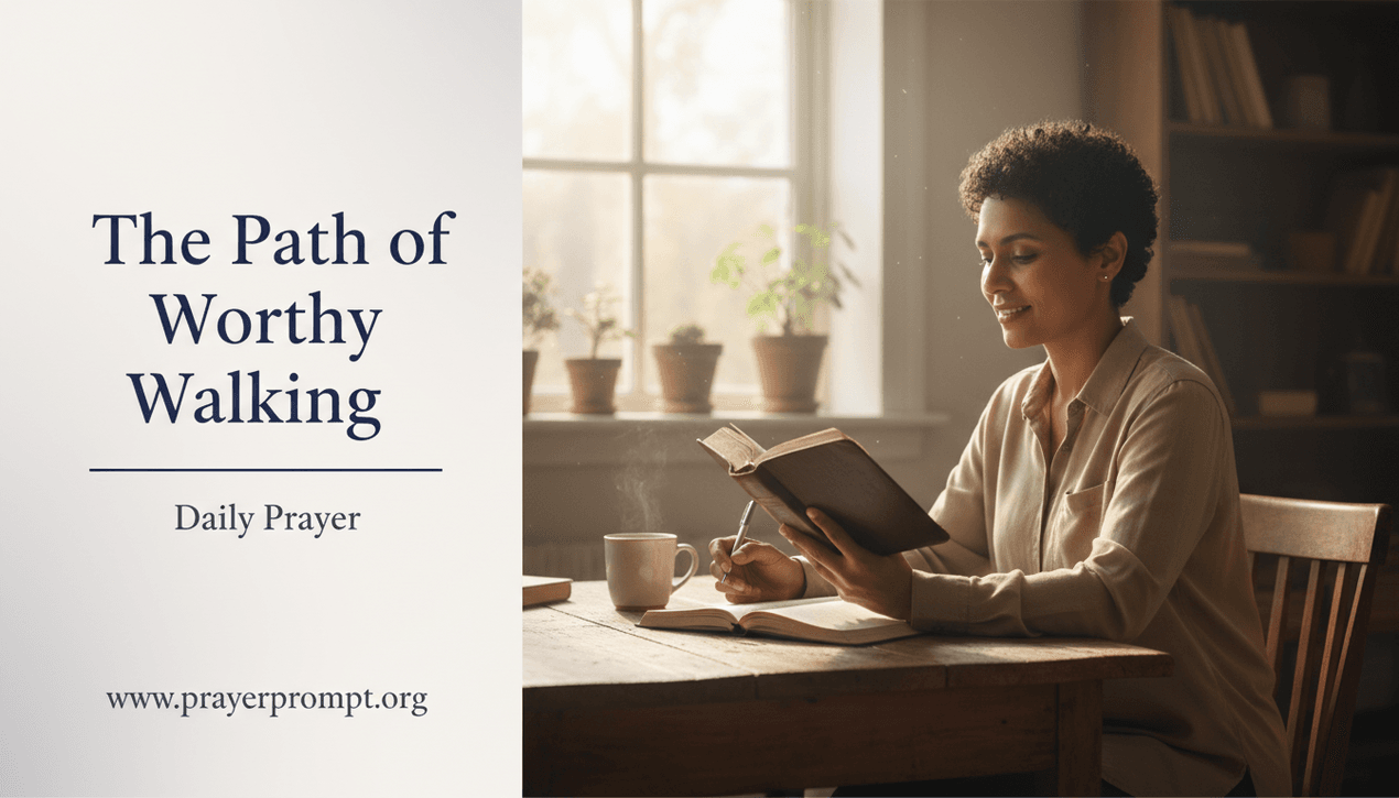 Daily Prayer for May 13, 2026: Walking Worthy Through God's Empowerment 1 Daily Prayer for May 13, 2026: Walking Worthy Through God’s Empowerment