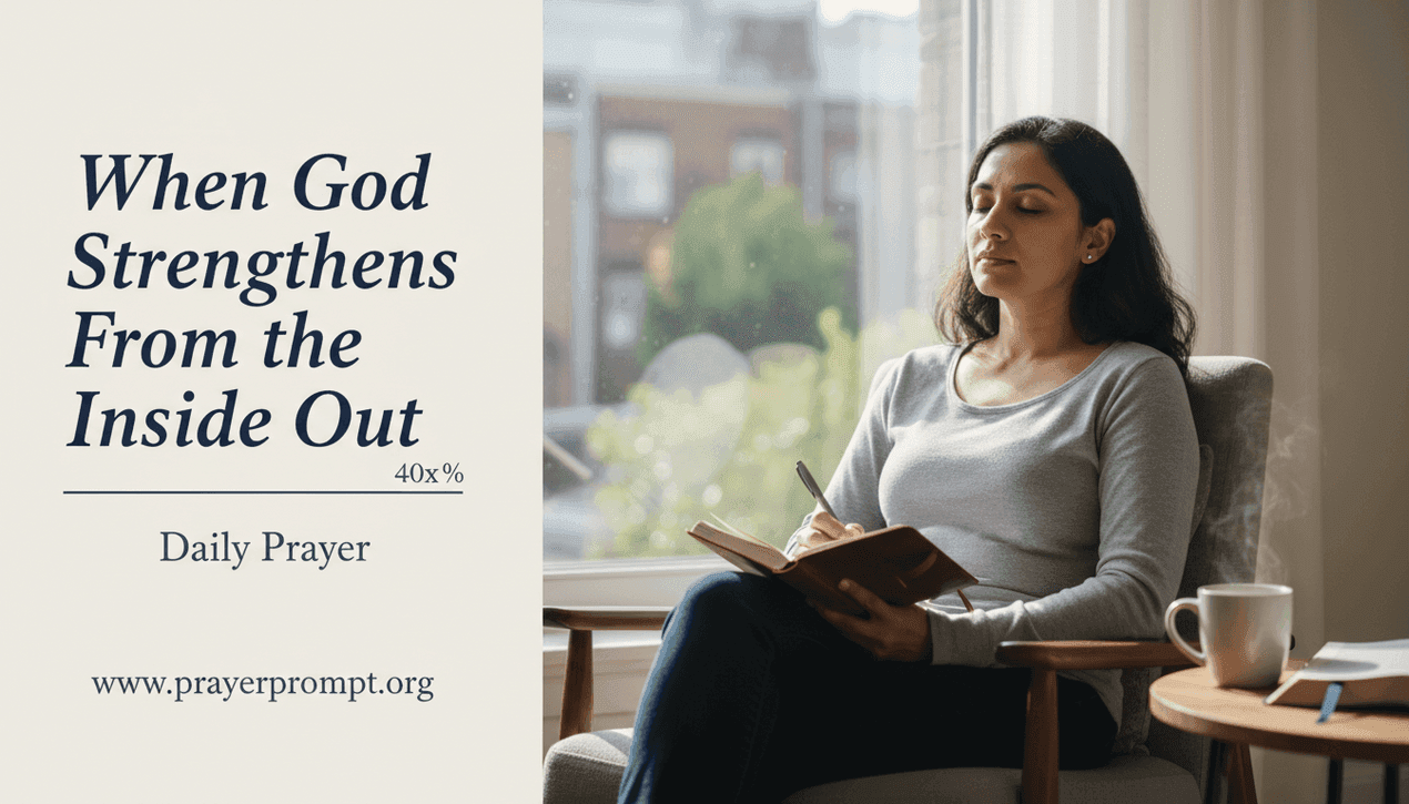 Daily Prayer for May 17, 2026: Strengthened by His Spirit Within