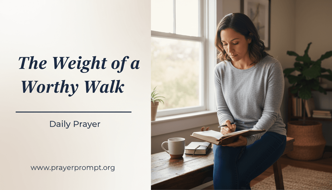 Daily Prayer for May 18, 2026: Grace to Walk Worthy and Bear Fruit