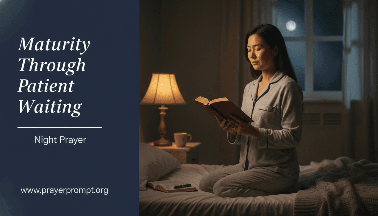 Night Prayer for May 6, 2026: Maturity Through Patient Waiting 1 Night Prayer for May 6, 2026: Maturity Through Patient Waiting