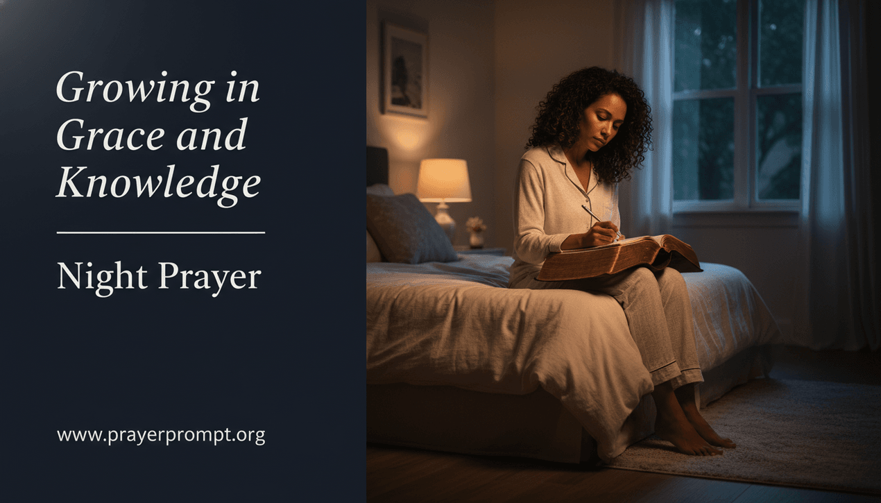 Night Prayer for May 31, 2026: Growing in Grace and Knowledge 1 Night Prayer for May 31, 2026: Growing in Grace and Knowledge
