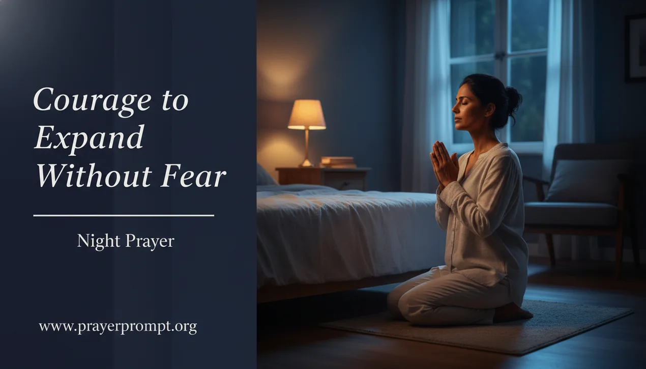 Night Prayer for May 30, 2026: Courage to Expand Without Fear