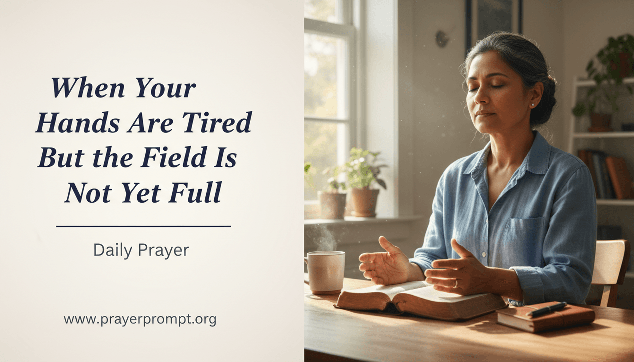 Daily Prayer for May 8, 2026: Persevering Until the Harvest