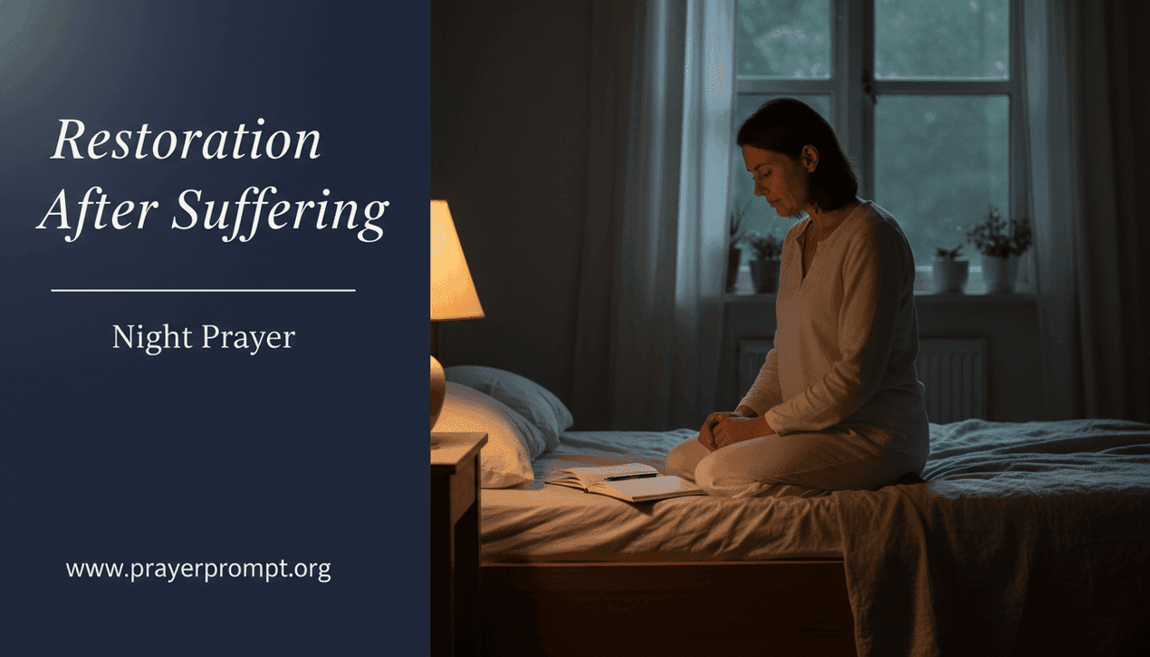 Night Prayer for May 9, 2026: Restoration After Suffering 1 Night Prayer for May 9, 2026: Restoration After Suffering