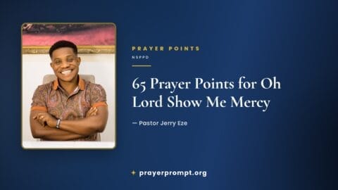 65 Prayer Points from NSPPD “Oh Lord Show Me Mercy” by Pastor Jerry Eze