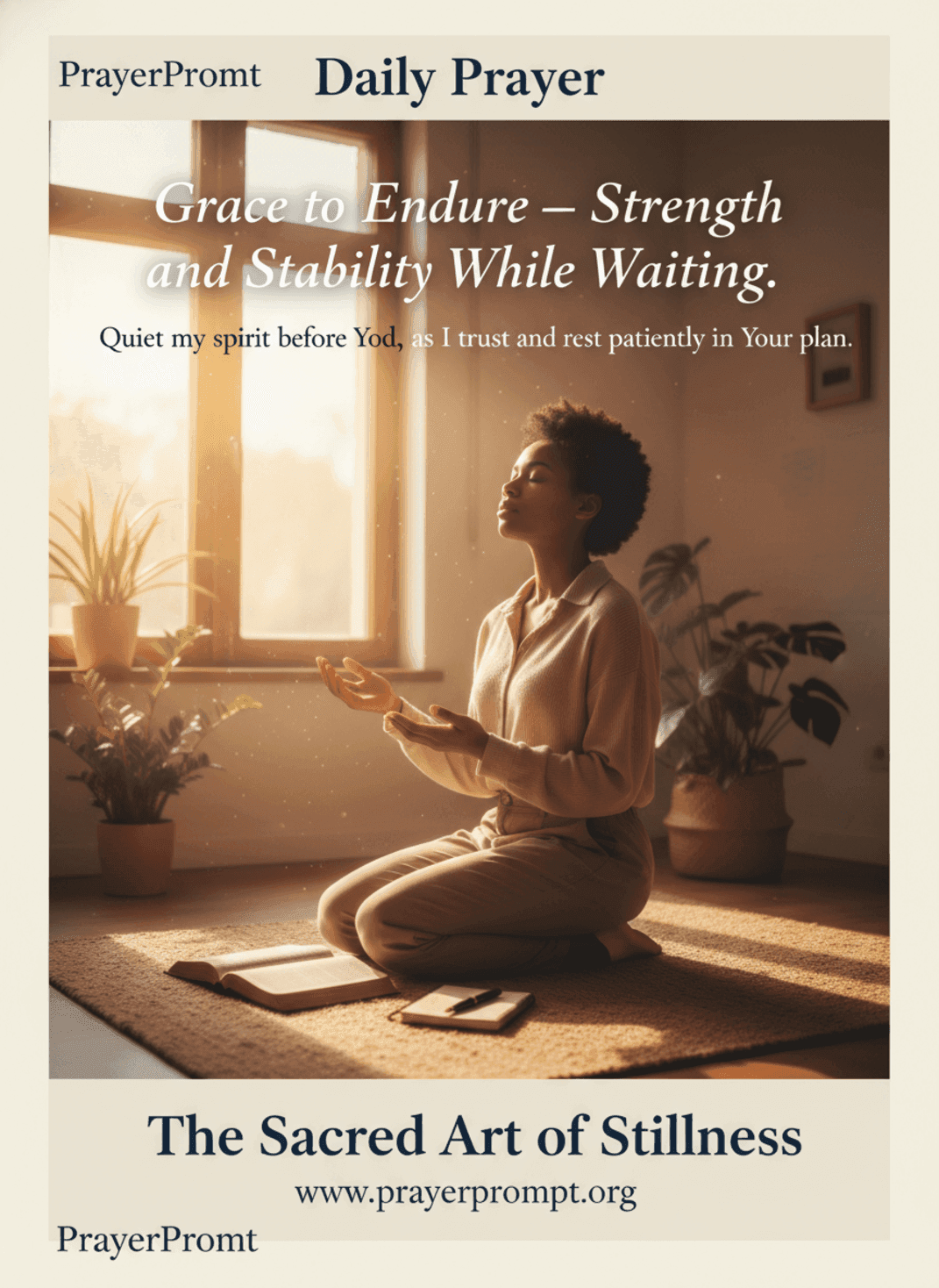 The Sacred Art of Stillness | Save and Pin this Prayer