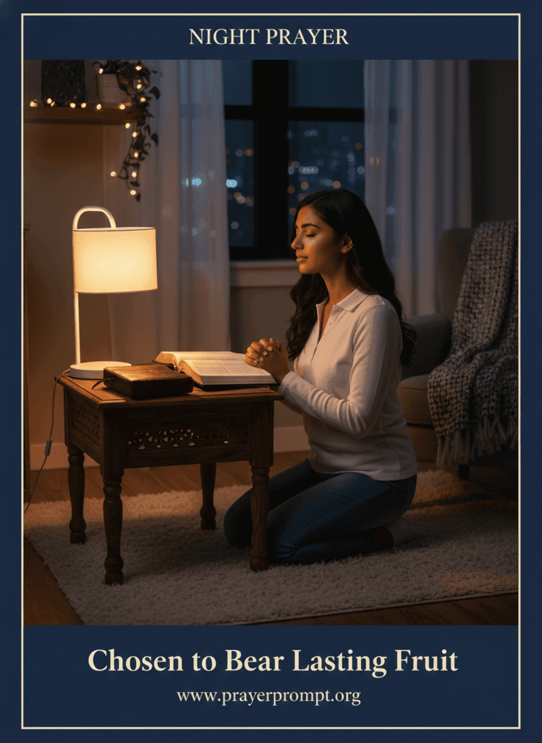 Night Prayer for May 15, 2026: Chosen to Bear Lasting Fruit 3 Chosen to Bear Lasting Fruit | Save and Pin this Prayer