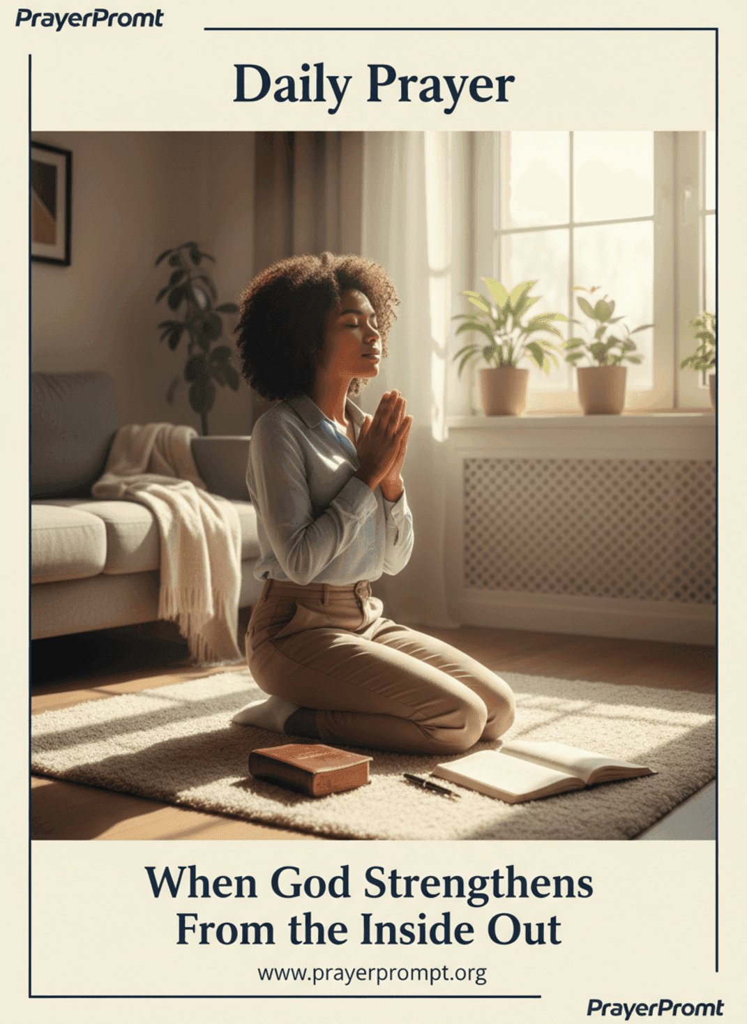 When God Strengthens From the Inside Out | Save and Pin this Prayer