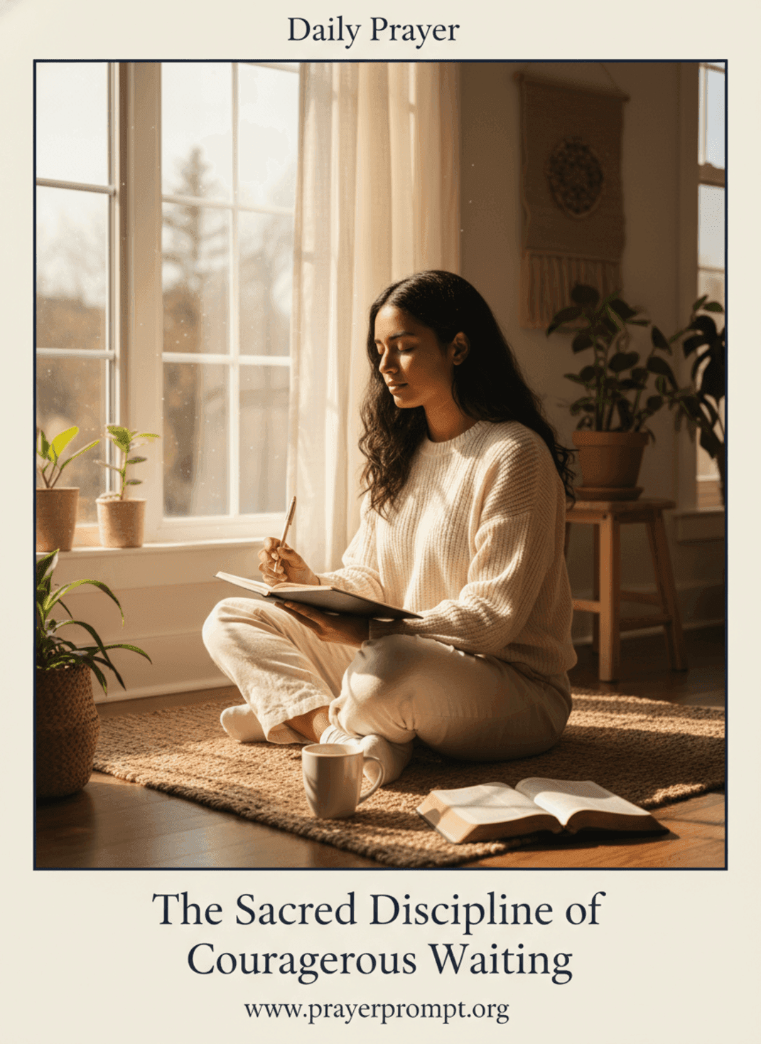 The Sacred Discipline of Courageous Waiting | Save and Pin this Prayer
