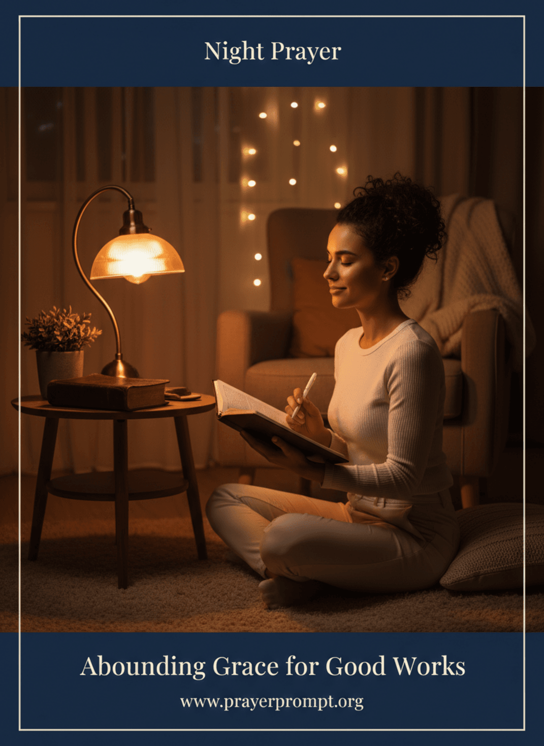 Night Prayer for May 19, 2026: Abounding Grace for Good Works 3 Abounding Grace for Good Works | Save and Pin this Prayer