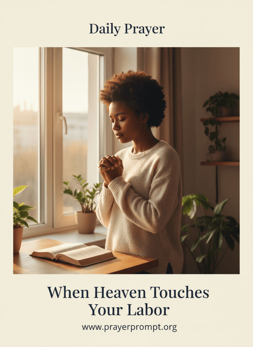 When Heaven Touches Your Labor | Save and Pin this Prayer