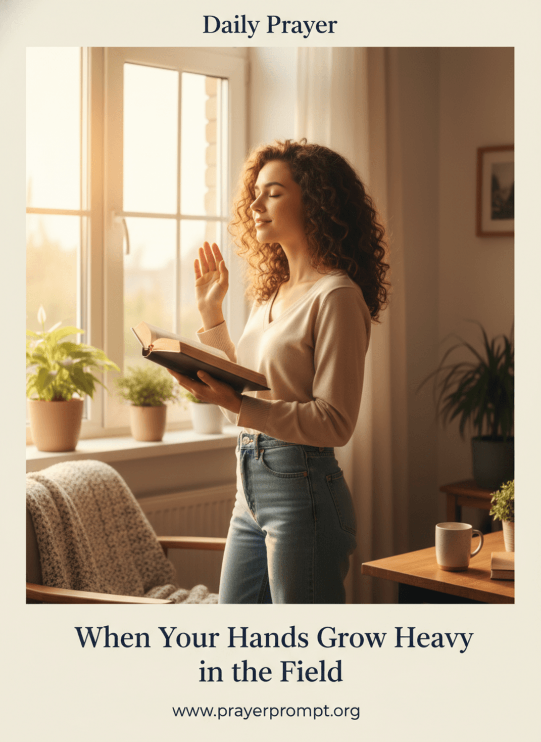 When Your Hands Grow Heavy in the Field | Save and Pin this Prayer