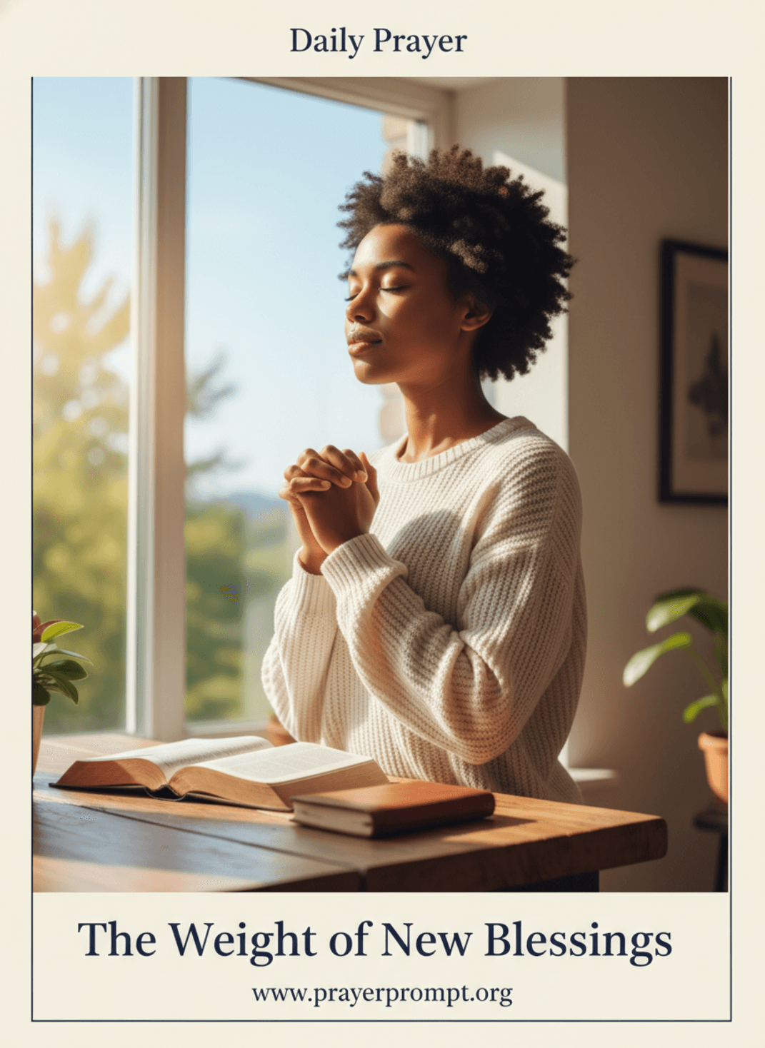 The Weight of New Blessings | Save and Pin this Prayer
