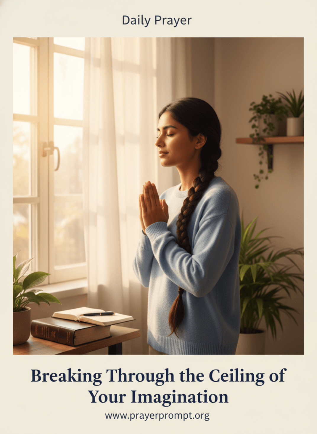 Breaking Through the Ceiling of Your Imagination | Save and Pin this Prayer
