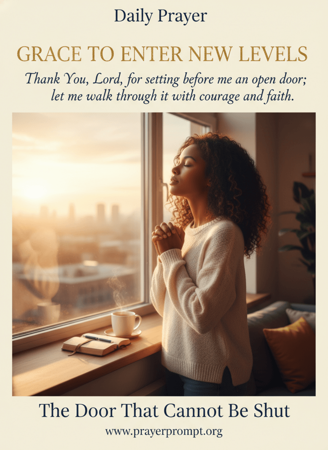 The Door That Cannot Be Shut | Save and Pin this Prayer