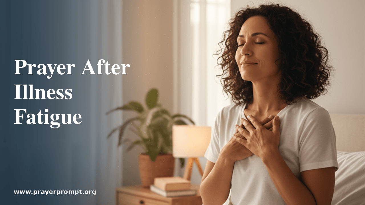 Prayer for Post-Illness Energy Restoration 1 Prayer for Post-Illness Energy Restoration