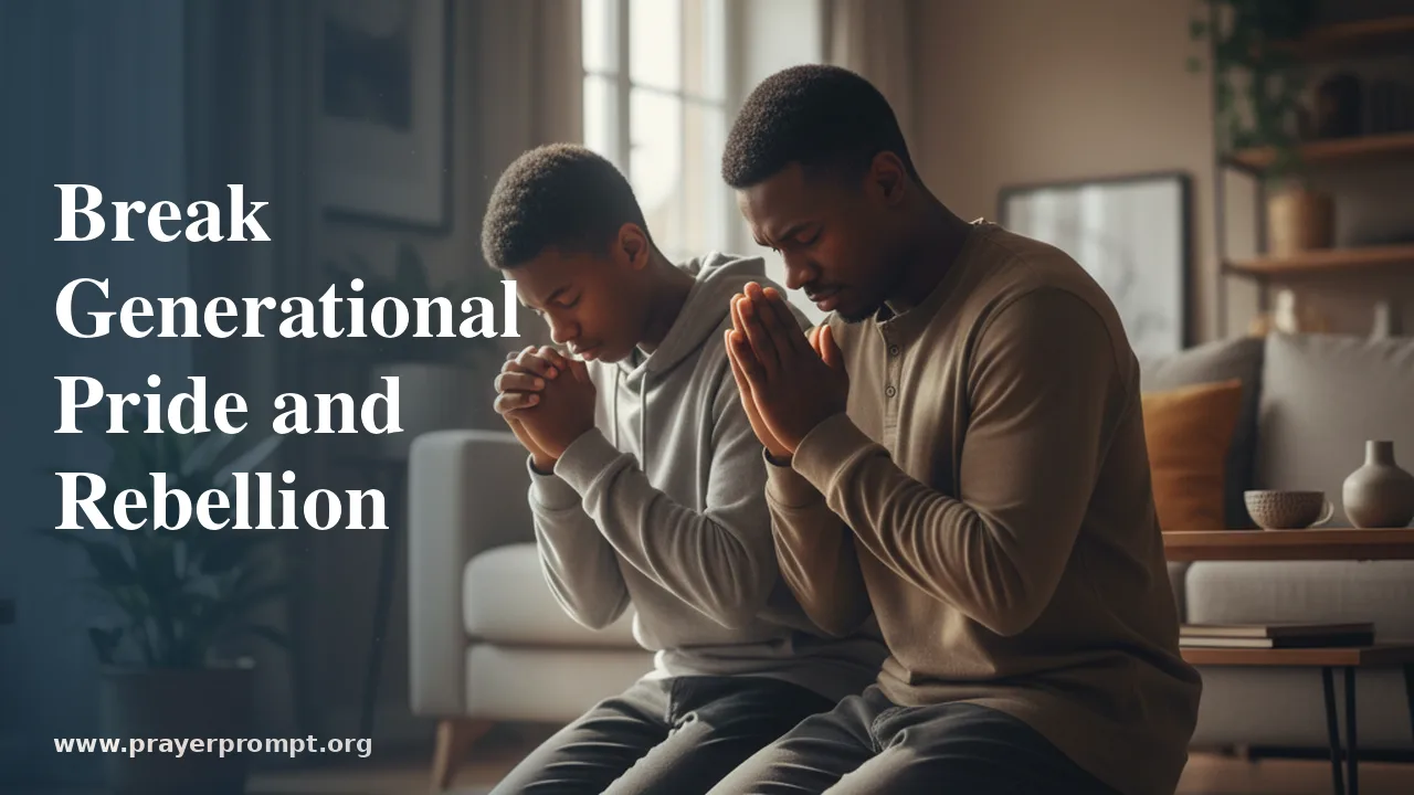 Prayer to Break Generational Pride and Rebellion