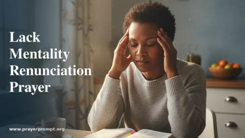 Lack Mentality Renunciation Prayer