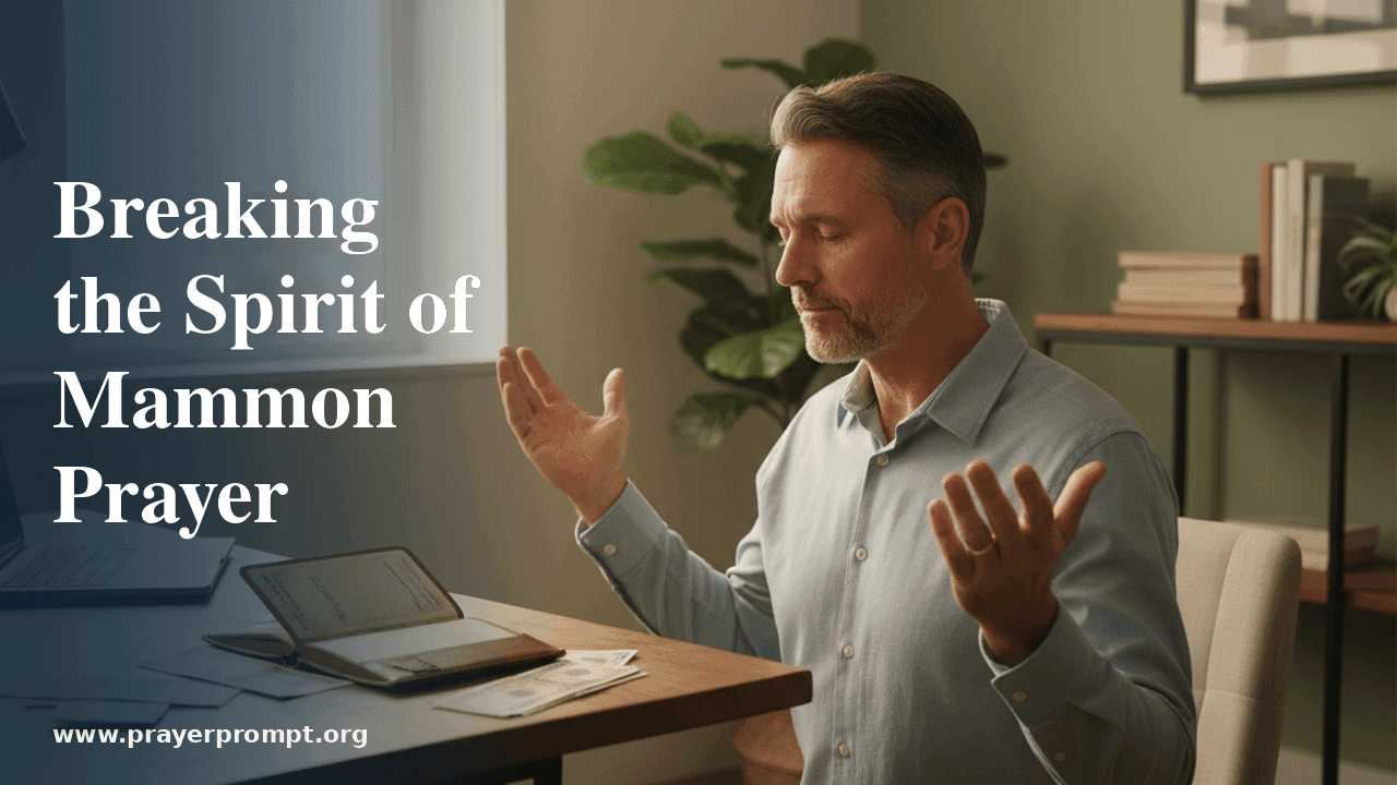 Breaking the Spirit of Mammon Prayer 1 Breaking the Spirit of Mammon Prayer