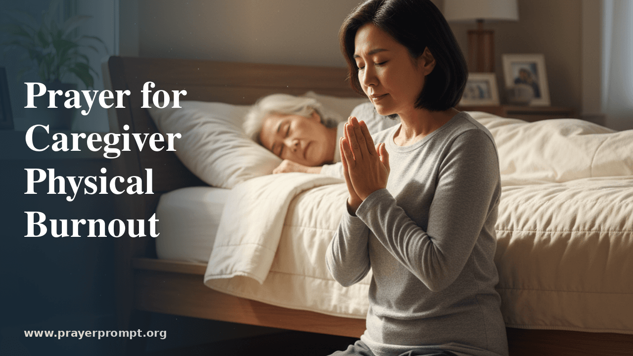 Prayer for Caregivers Facing Physical Burnout 1 Prayer for Caregivers Facing Physical Burnout
