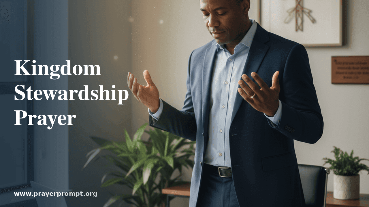 Kingdom Stewardship Prayer: Manage God's Resources with Faithful Wisdom 1 Kingdom Stewardship Prayer: Manage God’s Resources with Faithful Wisdom