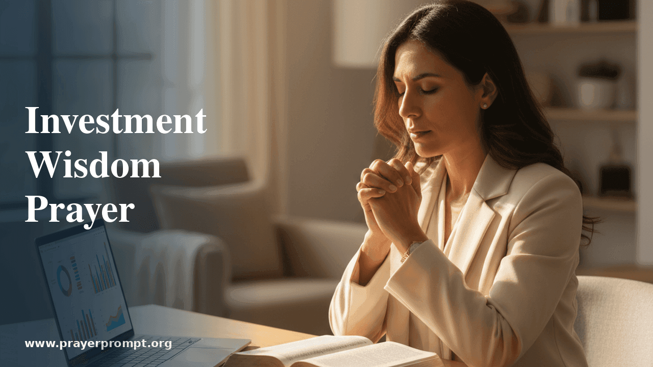 Investment Wisdom Prayer 1 Investment Wisdom Prayer