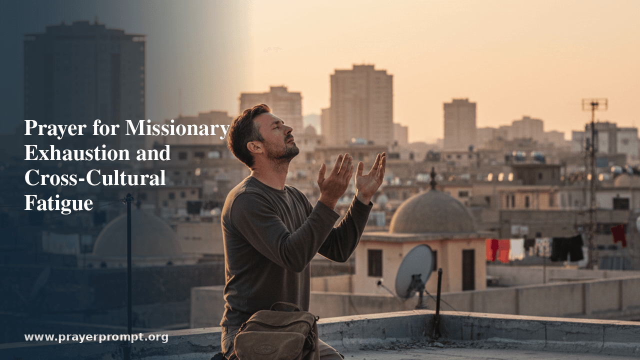 Prayer for Missions Workers and Cross-Cultural Fatigue 1 Prayer for Missions Workers and Cross-Cultural Fatigue