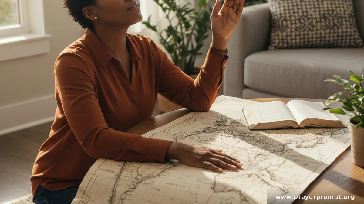 Intercede with your hands on the map