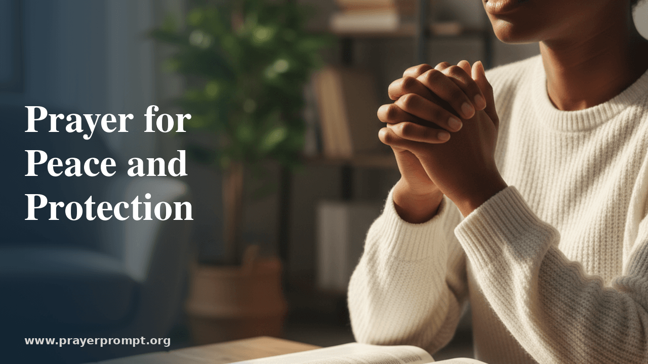 Prayer for Peace and Protection 1 Prayer for Peace and Protection