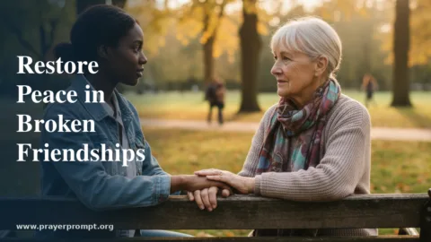 Prayer for Peace in Broken Friendships: Restore Trust and Reconcile in God’s Love