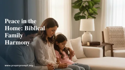 Prayer for Peace in the Home: Biblical Prayers for Family Harmony & Shalom