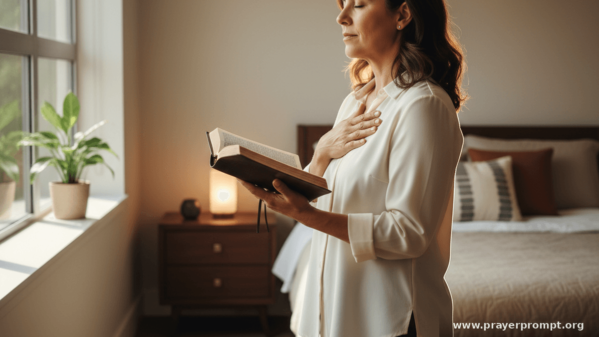 Praying scripture over daily battles