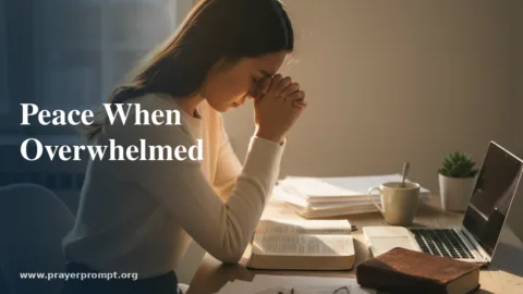 Prayer for Peace When Overwhelmed
